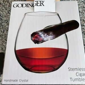 Godinger Cigar Whiskey Glass Tumbler